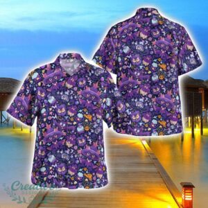 Mismagius Ghost Pokemon Hawaiian Shirt 3D Printing Beach Shirt For Men And Women Product Photo 1