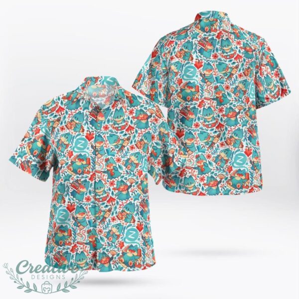 PKM Munchlax Seamless Hawaiian Shirt Beach Summer Gift Product Photo 1