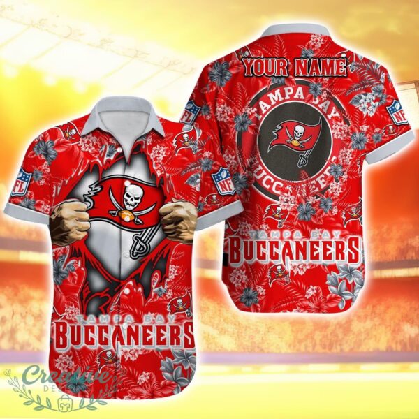 Tampa Bay Buccaneers NFL Hawaiian Shirt Custom Name For Fans Product Photo 1