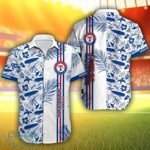 Texas Rangers MLB Funny Beach Pattern Hawaiian Shirt Product Photo 1