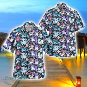 Tropical Ice Pokemon Hawaiian Shirt 3D Printing Beach Shirt For Men And Women Product Photo 1