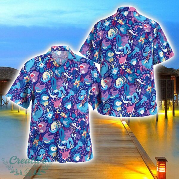 Water Pokemon Hawaiian Shirt 3D Printing Beach Shirt For Men And Women Product Photo 1