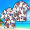 Bud Light Bottle, 4th Of July Hawaiian Shirt Product Photo 1
