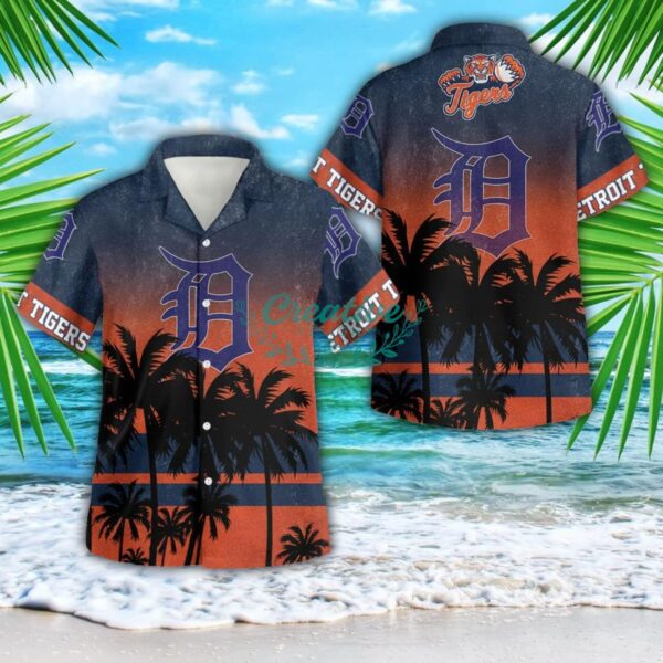 Detroit Tigers Tropical 3D Button Hawaiian Shirt Men And Women Aloha Summer Beach Gift Product Photo 1