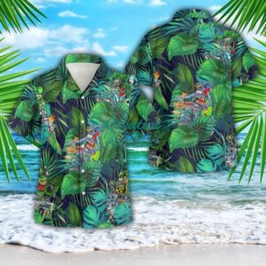 Drag Racing 3D Button Hawaiian Shirt Men And Women Aloha Summer Beach Gift Product Photo 1