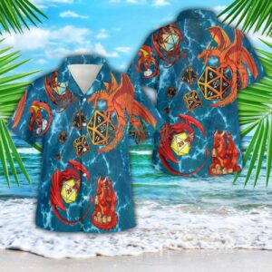 Dungeons And Dragons Love Life 3D Button Hawaiian Shirt Men And Women Aloha Summer Beach Gift Product Photo 1