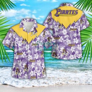 East Carolina Pirates 3D Button Hawaiian Shirt Men And Women Aloha Summer Beach Gift Product Photo 1