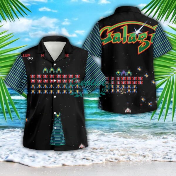 Galaga Gubbi Print 3D Button Hawaiian Shirt Men And Women Aloha Summer Beach Gift Product Photo 1