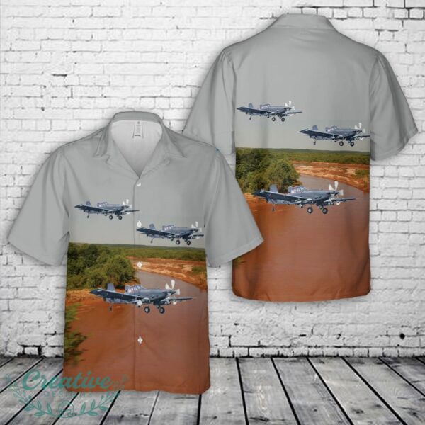 L3Harris' Sky Warden Red River Oklahoma Hawaiian Shirt Product Photo 1