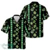 Customize Name Irish Culture Iconography Clover Pattern Black Hawaiian Shirt Product Photo 1