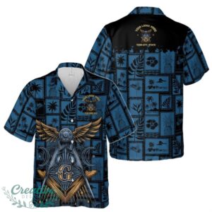 Customized Freemasonry Masonic Vintage Picture Hawaiian Shirt Product Photo 1