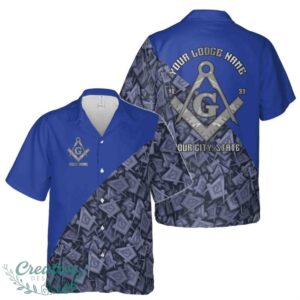 Customized Masonry Master Mason Multi-color Hawaiian Shirt Product Photo 1